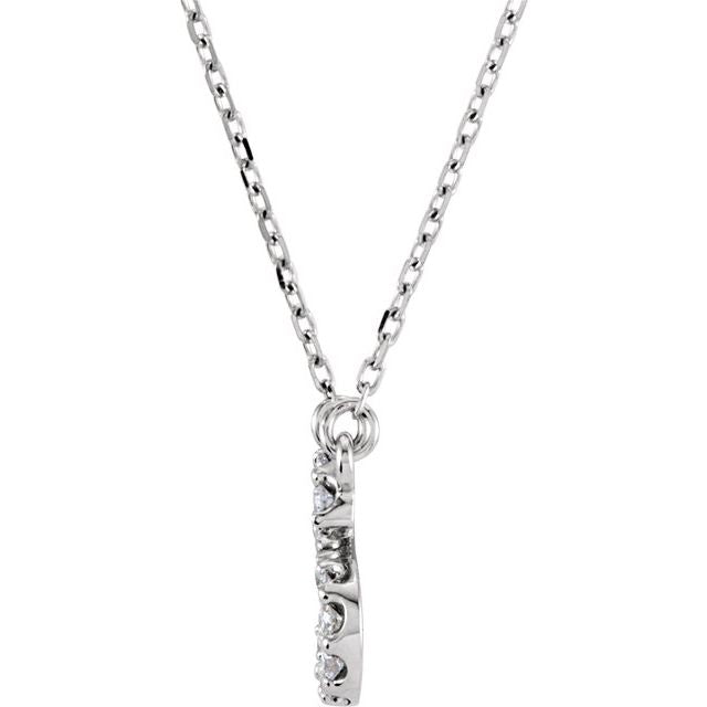14K Gold Natural Diamond Necklace - Options Available