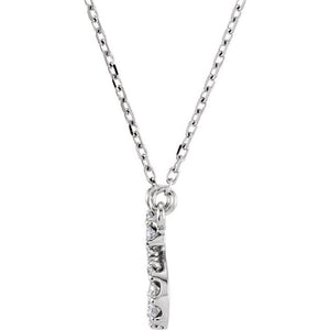 14K Gold Natural Diamond Necklace - Options Available