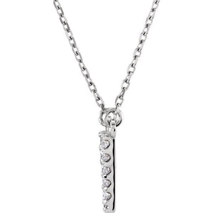 14K Gold Initial A Diamond Pendant Necklace – 1/8 CTW