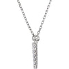 14K Gold Initial A Diamond Pendant Necklace – 1/8 CTW