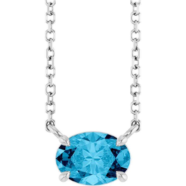 14K Gold Natural Emerald 4-Prong Claw Necklace
