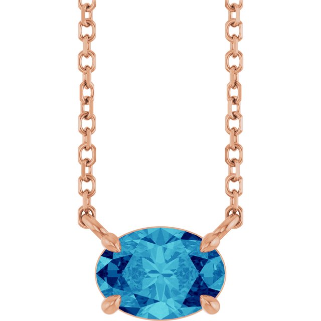 14K Gold Natural Emerald 4-Prong Claw Necklace