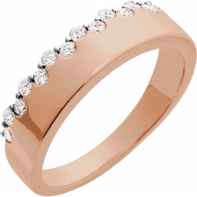 1/3 CTW Natural Diamond Round Ring Crafted in 14K Gold
