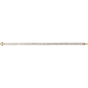 14K Yellow Gold, 7x5 mm 10 1/2 CTW Lab-Grown Diamond Line Bracelet