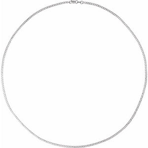 14K Yellow Gold 1.95 mm Polished Curb 16