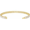 14K Yellow Gold, 7x5 mm 10 1/2 CTW Lab-Grown Diamond Line Bracelet