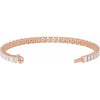 14K Yellow Gold, 7x5 mm 10 1/2 CTW Lab-Grown Diamond Line Bracelet