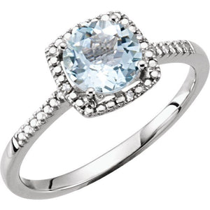 Sterling Silver Amethyst Birthstone Ring - Options Available