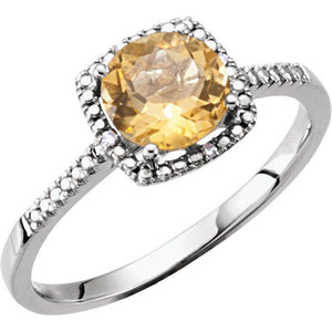 Sterling Silver Amethyst Birthstone Ring - Options Available