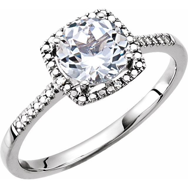 Sterling Silver Amethyst Birthstone Ring - Options Available