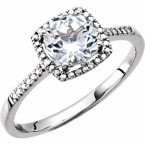 Sterling Silver Amethyst Birthstone Ring - Options Available