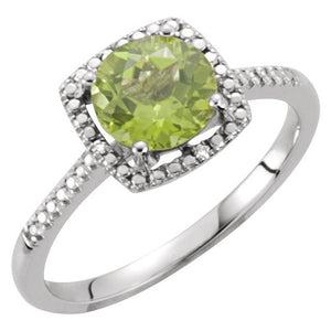 Sterling Silver Natural Birthstone Ring - Options Available