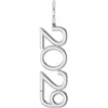 14K Yellow Gold 2021 Vertical Charm/Pendant - Timeless Elegance