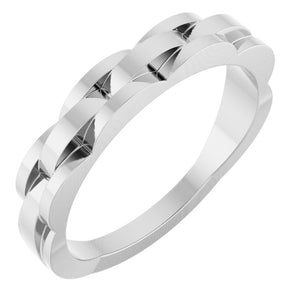 14K Gold Chain Link Ring - Options Available