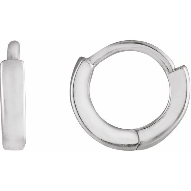 14K Gold Hinged Hoop Earrings