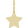 Engravable 14K Rose Gold Star Charm/Pendant