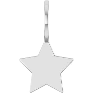 Engravable 14K Rose Gold Star Charm/Pendant