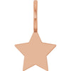 Engravable 14K Rose Gold Star Charm/Pendant