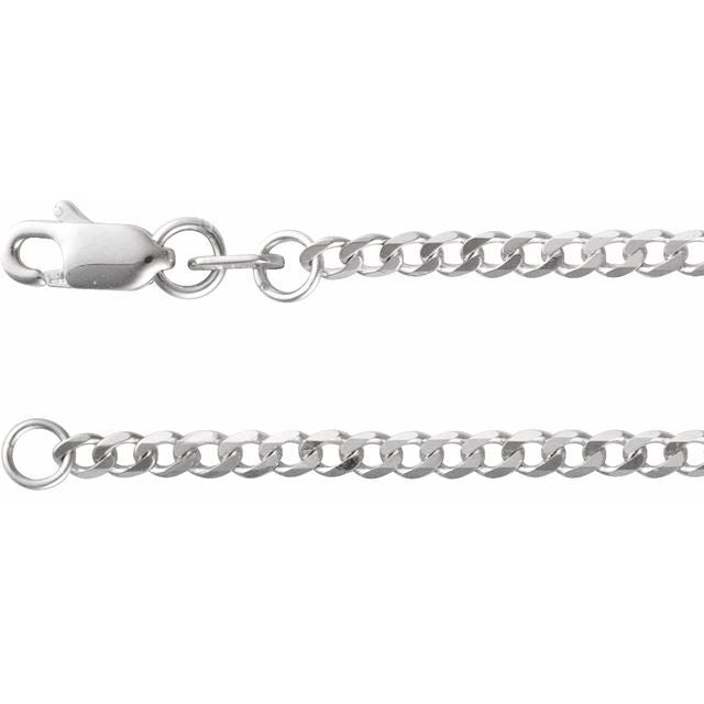 Curb Chain Necklace in 14K Gold