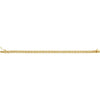 14K Yellow Gold 4 mm Panther Chain - Elegant 6 1/2 Inch Design