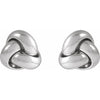 14K Yellow Gold 10 mm Polished Knot Earrings - Elegant Design