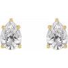 14K Yellow Gold 3/8 CTW Natural Diamond Tapered Earrings