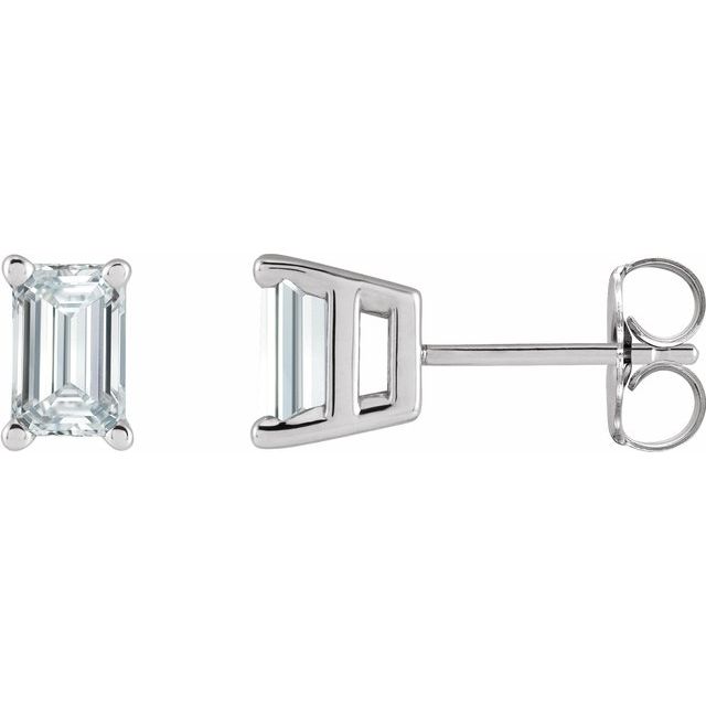 14K Gold Natural Diamond Solitaire Earrings - Options Available