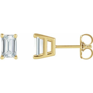 14K Yellow Gold 3/4 CTW Natural Diamond Drop Earrings