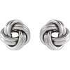 14K Yellow Gold 8 mm Polished Knot Earrings – Elegant Design