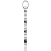 14K White Gold Petite 19x5.4 mm Pendant - Elegant Luxury Jewelry