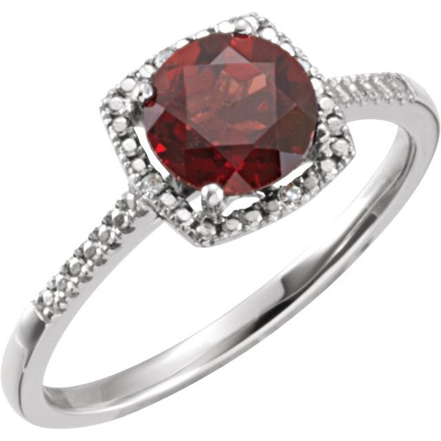 Sterling Silver Amethyst Birthstone Ring - Options Available