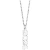 14K White Gold 19.1x5.4 mm Petite Necklace - Elegant Design