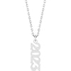 14K White Gold 19.1x5.4 mm Petite Necklace - Elegant Design