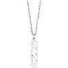 14K White Gold 19.1x5.4 mm Petite Necklace - Elegant Design