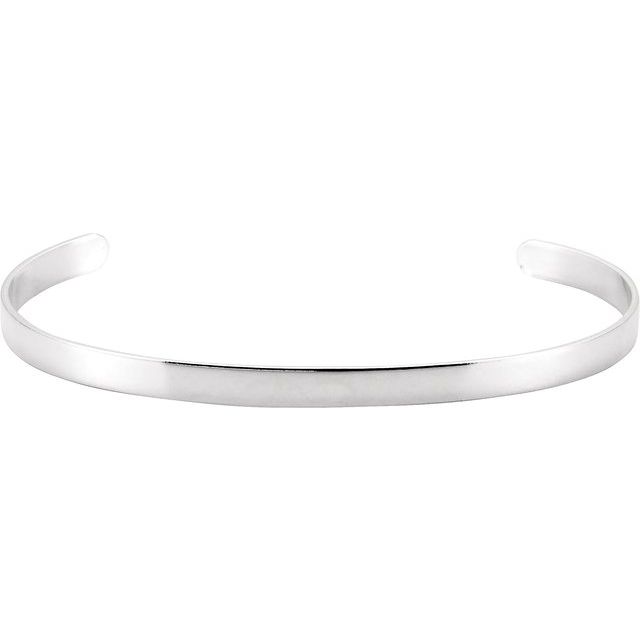 Sterling Silver Bangle 7 1/2" Bracelet