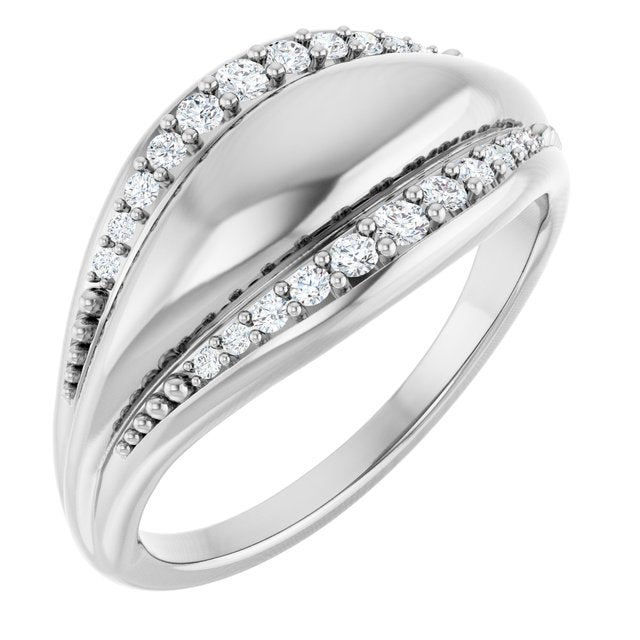 Elegant 14K White Gold Natural Diamond Ring with 1/5 CTW Sparkle