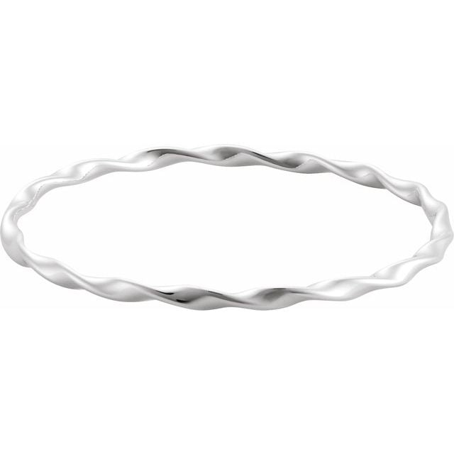 14K Gold Twisted Bangle Bracelet - Options Available