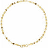 14K Yellow Gold 2.7 mm Polished Mirror Chain - Elegant 7 1/2