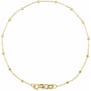 14K Yellow Gold 7