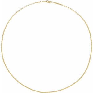 14K Yellow Gold 1.7 mm Serpentine 16