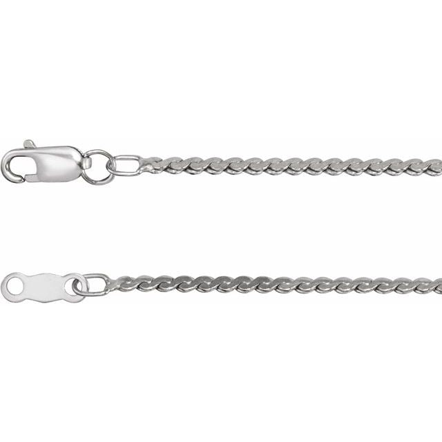 Serpentine Chain Necklace in 14K Gold & Sterling Silver