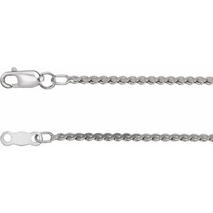 Serpentine Chain Necklace in 14K Gold & Sterling Silver
