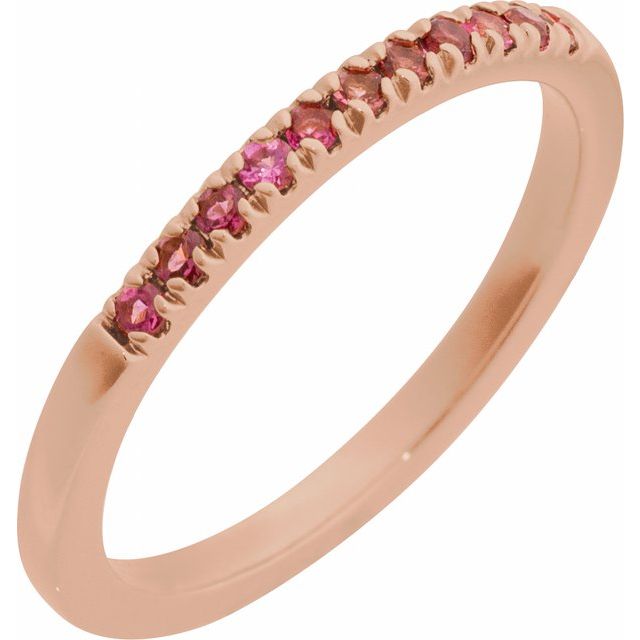 14K Yellow Gold Natural Pink Tourmaline Elegant Ring