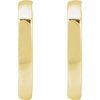 14K Yellow Gold 20 mm Polished Tube Hoop Earrings