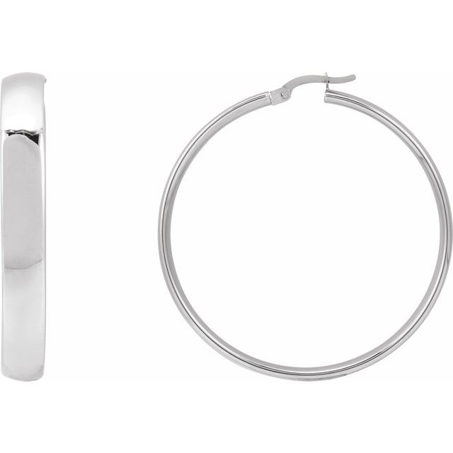 14K Gold Hoop Earrings - Options Available