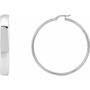 14K Gold Hoop Earrings - Options Available