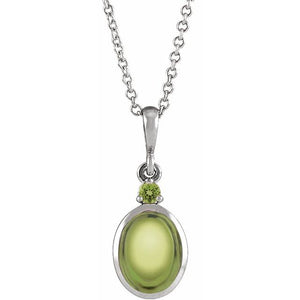14K Gold Ethiopian Opal And Natural Diamond Bezel-Set Cabochon Pendant