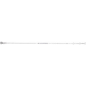 14K White Gold 6-7 1/2