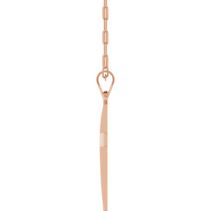 14K White Gold, 18