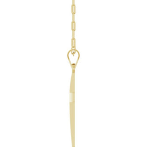 14K White Gold, 18